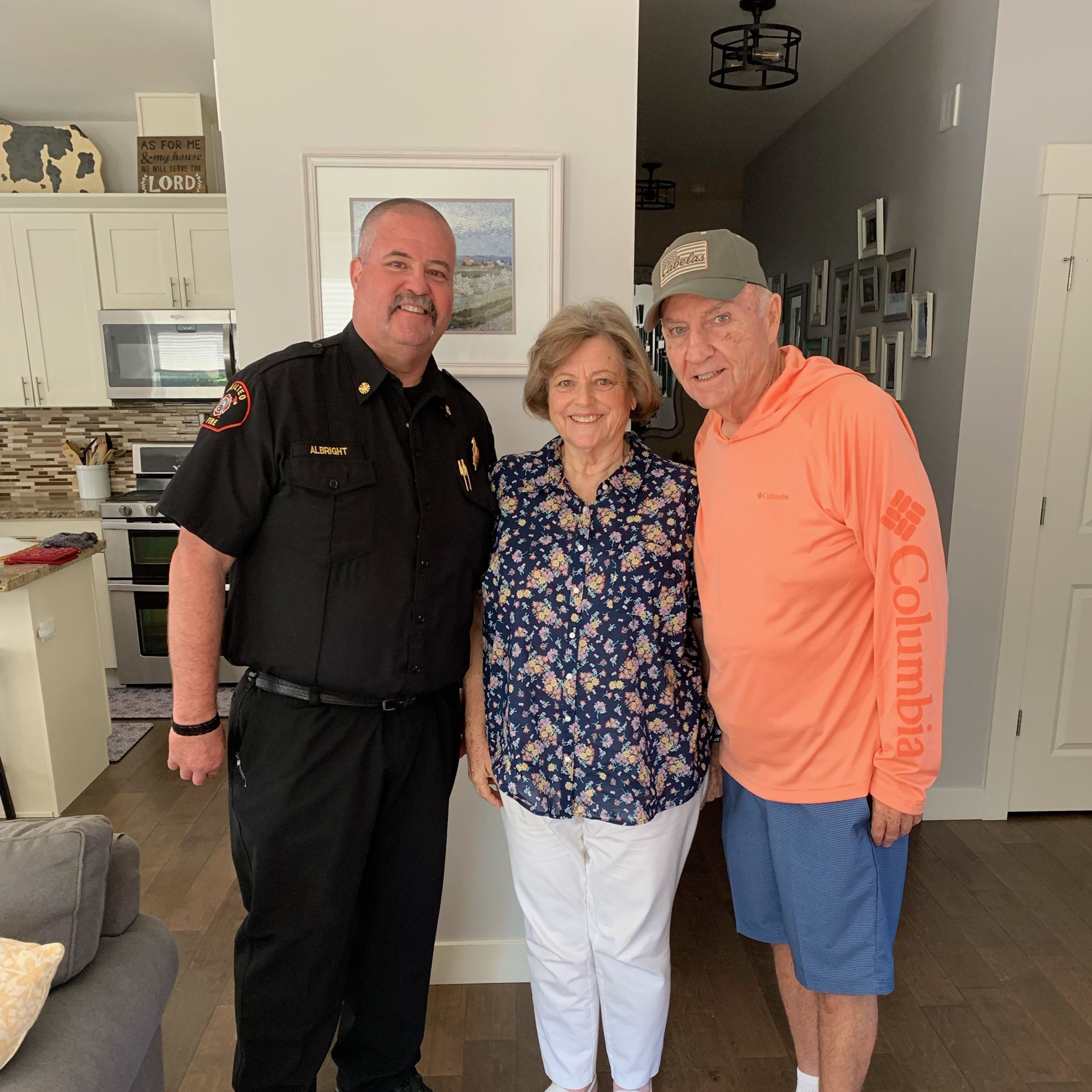 Chief Albright with his parents